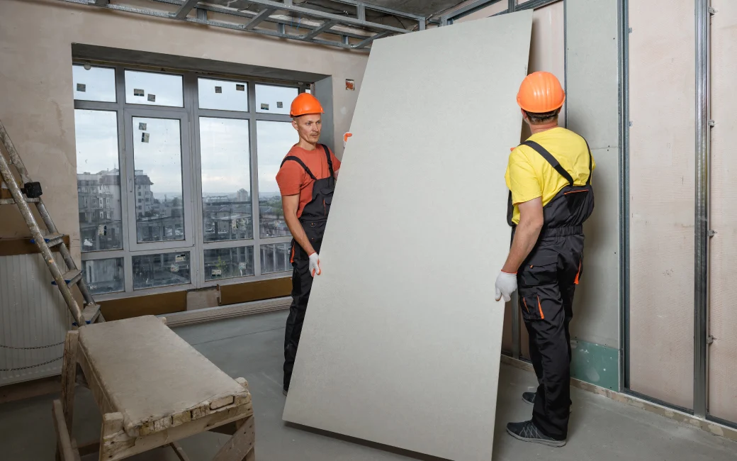 Instalación de drywall interior